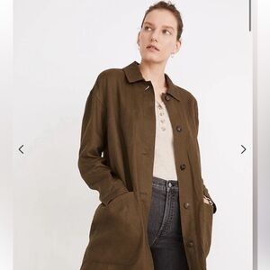 ✨madewell linen duster✨